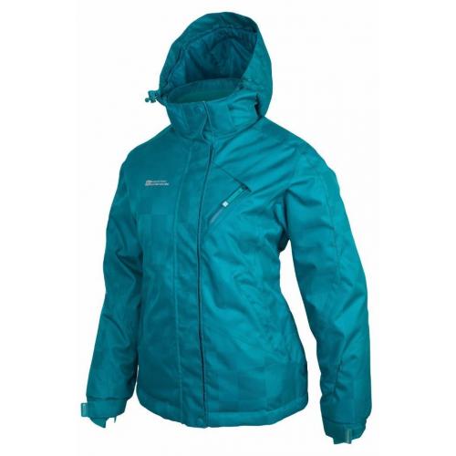 Mountain Warehouse Greta Womens Waterproof Taped Seams Breathable Insulated Ski Jacket Teal 16