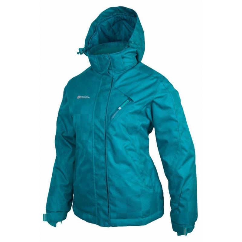 Mountain Warehouse Greta Womens Waterproof Taped Seams Breathable Insulated Ski Jacket Teal 16