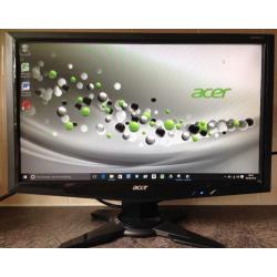 19 inch Acer G195HQV 19inch Widescreen LCD TFT computer screen monitor