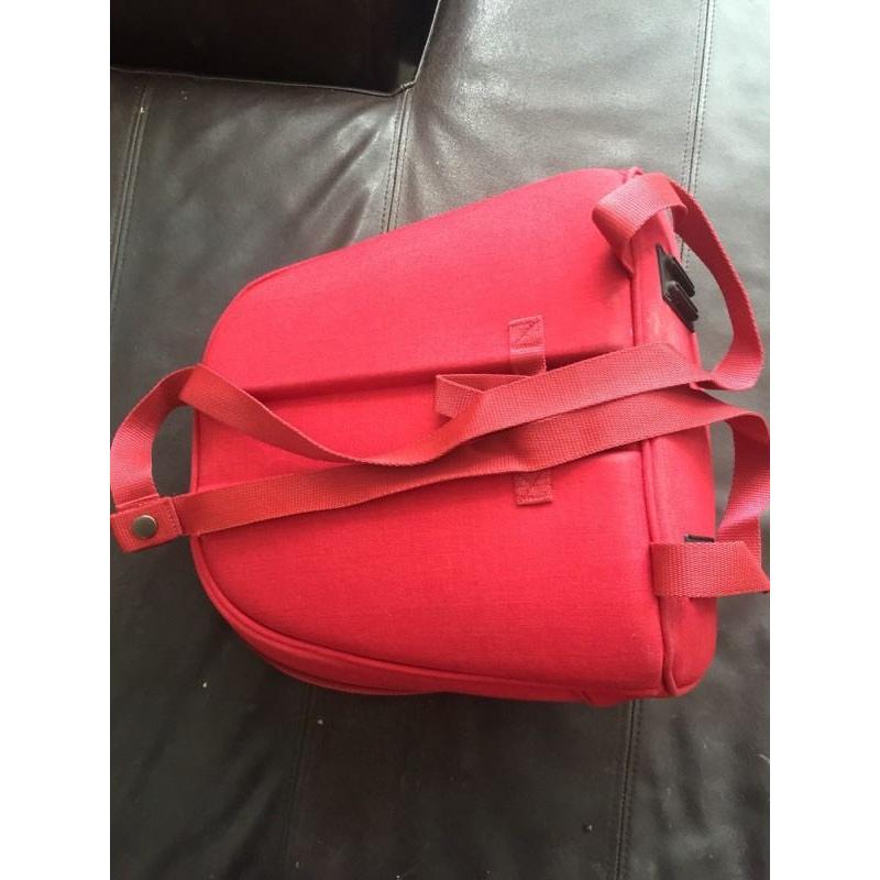 Stokke rare style change bag backpack red