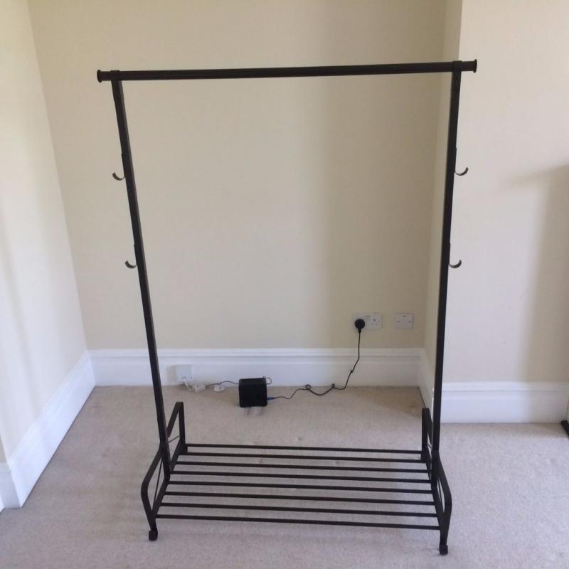 Brand new *6 months used* clothes rack and shoe rack