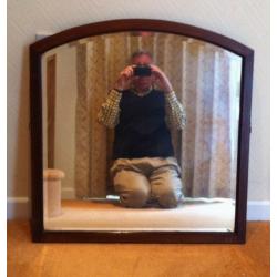 Antique Arts and Crafts period large framed mirror (ref 16.5.104)