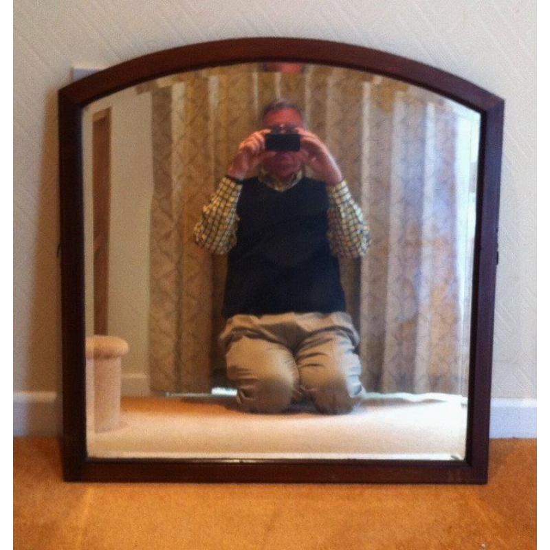 Antique Arts and Crafts period large framed mirror (ref 16.5.104)