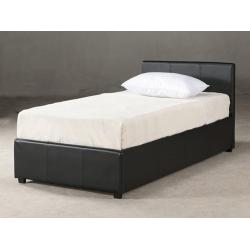 CHEAPEST OFFER!! BRAND NEW - Single Leather Bed w/ 10" Royal Full Orthopedic Mattress-
