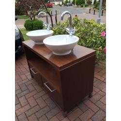 Porcelanosa Twin Sink Vanity Unit