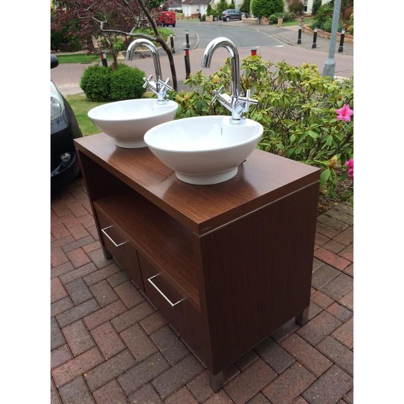 Porcelanosa Twin Sink Vanity Unit