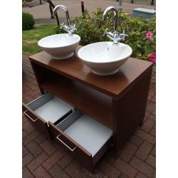 Porcelanosa Twin Sink Vanity Unit