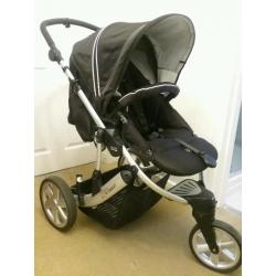 Britax B-Smart travel system - push chair, carry cot, car seat, cosytoes and wheels. pushchair