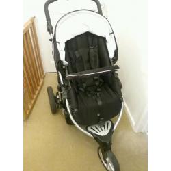 Britax B-Smart travel system - push chair, carry cot, car seat, cosytoes and wheels. pushchair