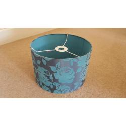 Lamp shade in teal