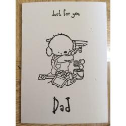 'Colour your Own' father day card gift