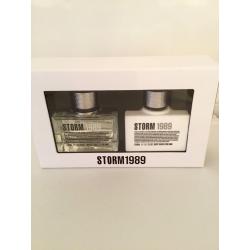 STORM 1989 for men - 100ml. EDT plus 150ml. SHOWER GEL - Gift boxed - New