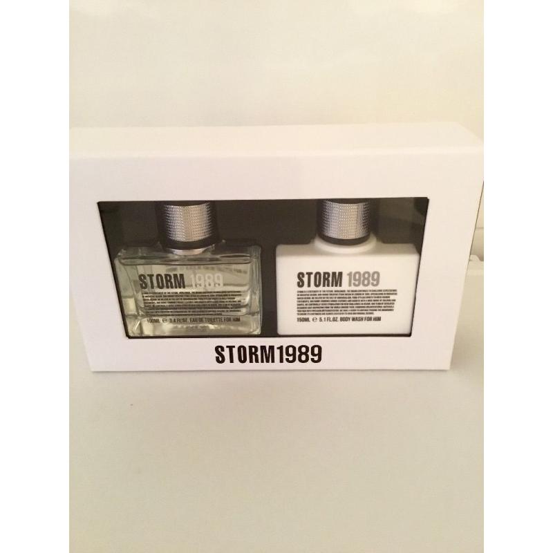 STORM 1989 for men - 100ml. EDT plus 150ml. SHOWER GEL - Gift boxed - New