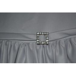 Betsey Couture, Boo Design, in silver with Diamonte buckle belt