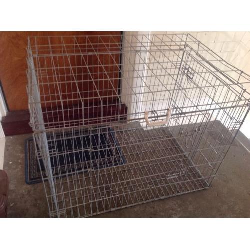 Large foldable dog cage