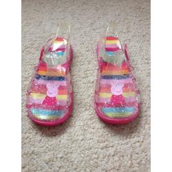 NEXT Peppa Pig jelly shoes size 12