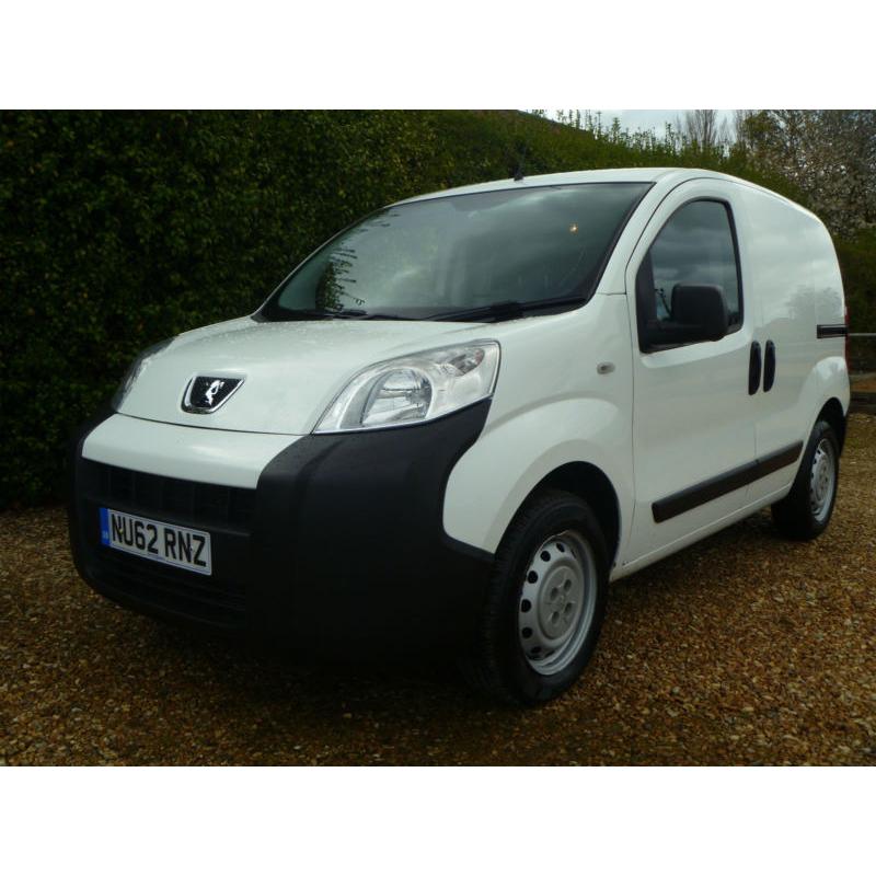 2012 62 PEUGEOT BIPPER 1.3HDI S 1 OWNER FSH VERY CLEAN VAN MUST SEE NO VAT