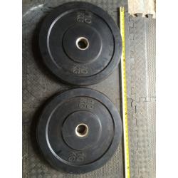 Olympic weightlifting bumper plates discs