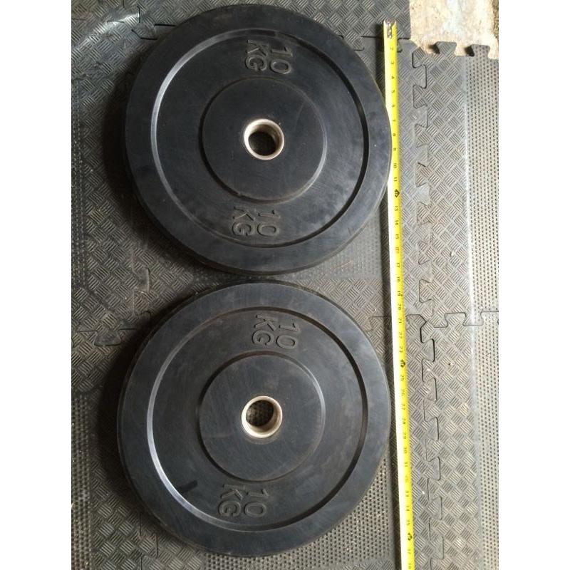 Olympic weightlifting bumper plates discs