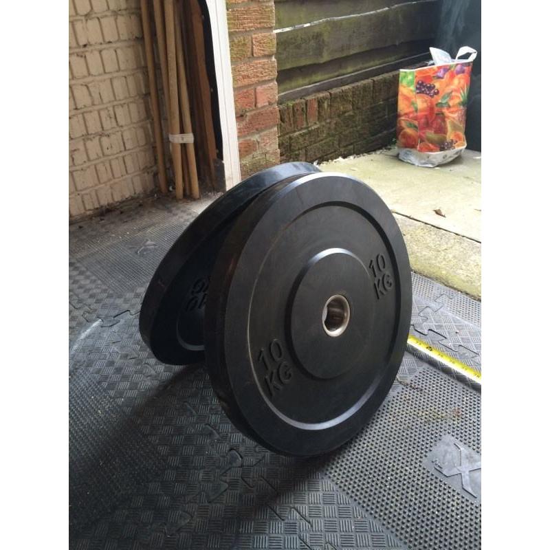 Olympic weightlifting bumper plates discs