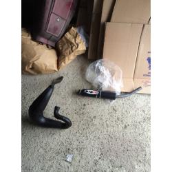 Kdx 125 full big one race exhaust system