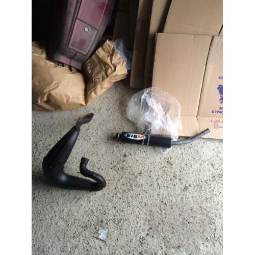 Kdx 125 full big one race exhaust system