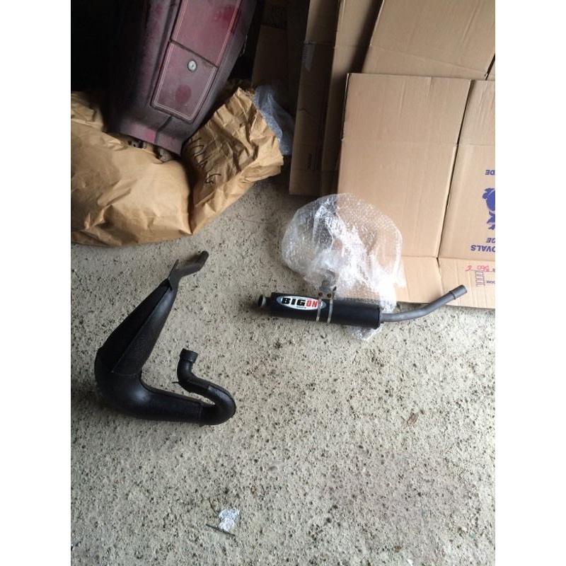 Kdx 125 full big one race exhaust system