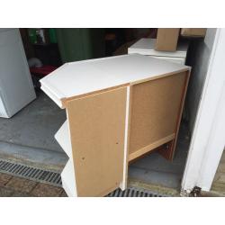 Bedside table white X 2 FREE