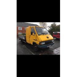 1991 H RENAULT 5 TON CREWCAB FLATBACK TRUCK