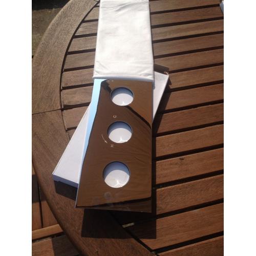Crosswater plate and levers brand new, in boxes.