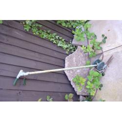 Retro Garden Tool or Ornament - Grass Edging Sheers or Scissors on Wheels