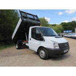 FORD TRANSIT 350 MWB 2.2 TDCI 125 BHP ONE STOP TIPPER 6 SPEED HEATED SCREEN