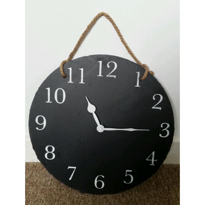 Slate grey clock
