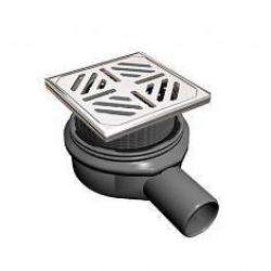 Square stainless steel wet room floor shower trap and drain BRAND NEW unused
