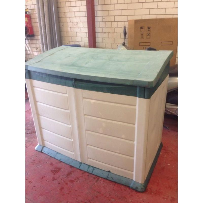 Plastic double door shed