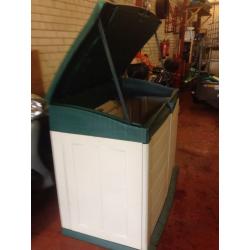 Plastic double door shed