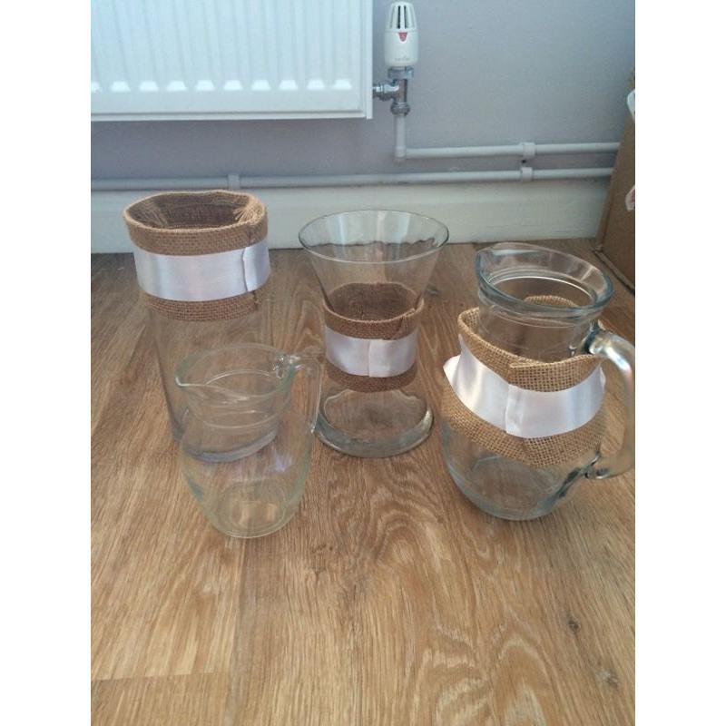Assorted jars/jugs