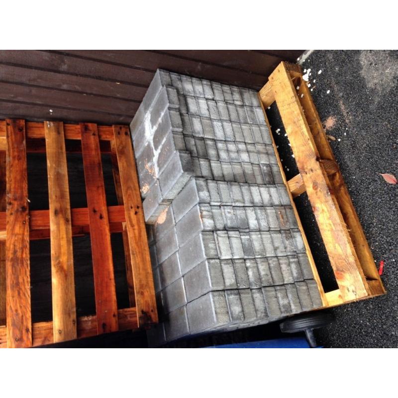 Block Paving (grey) approx 230 blocks.