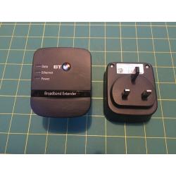 BT Broadband Extender 500 Kit (2 Units) Powerline Adapter - As New