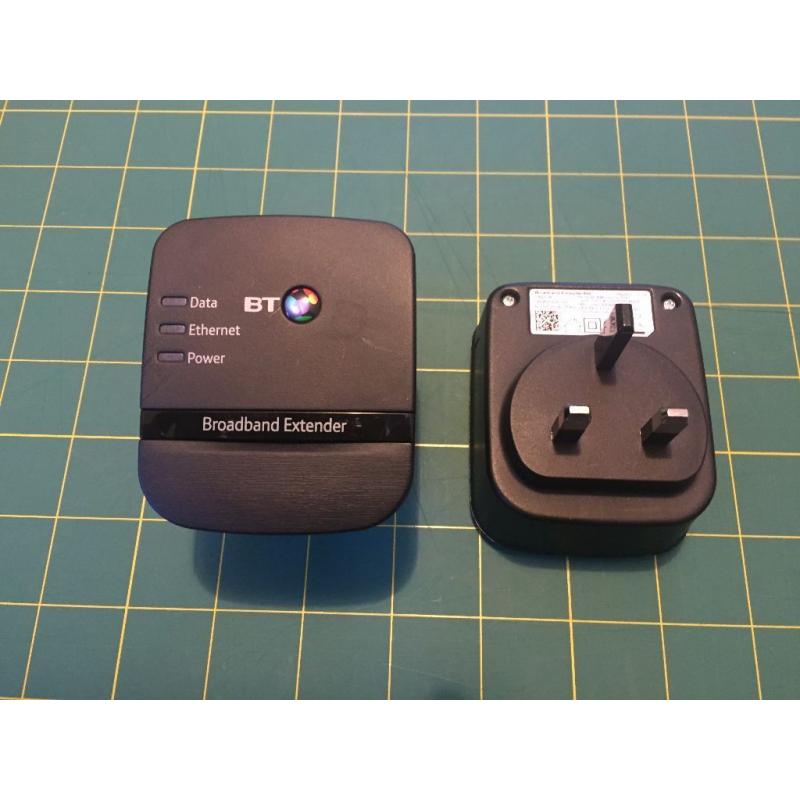 BT Broadband Extender 500 Kit (2 Units) Powerline Adapter - As New