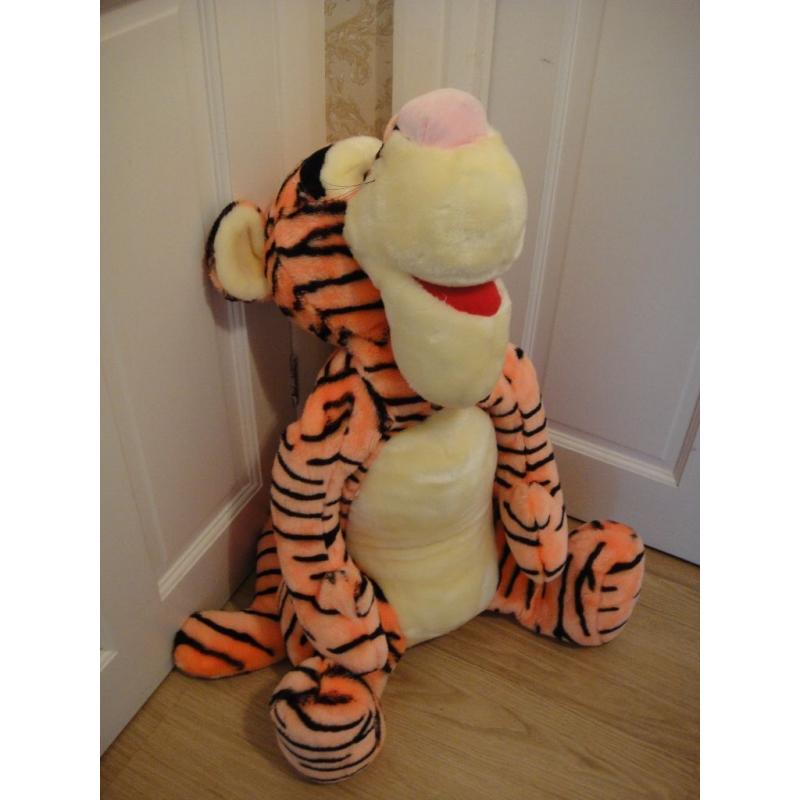 Disney Tigger Large Plush Soft Teddy - 26 Inches High - As New Condition - Can Deliver