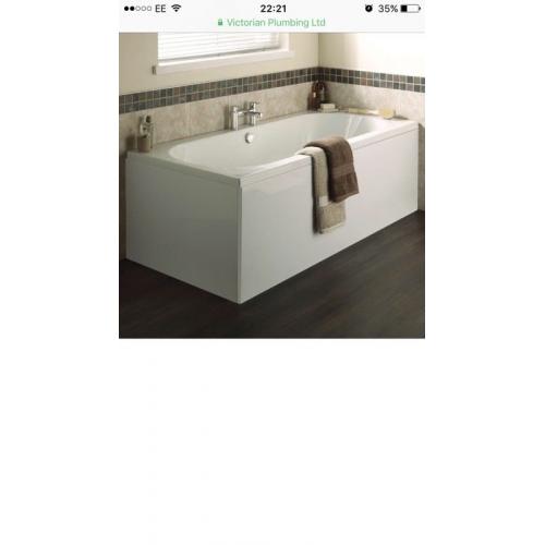 Round Double Ended Bath with Front + End Panels