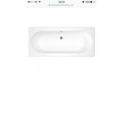 Round Double Ended Bath with Front + End Panels