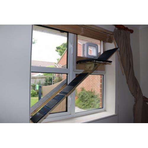 Sureflap Microchip Cat Flap Pet door and INCREDIBLE double-sided ramp + platforms!