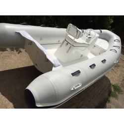 New Mercury Rib Rigid inflatable boat deluxe Jockey console inc helm cushions and wheel