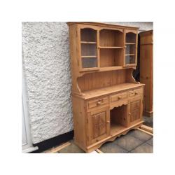 Good quality solid pine welsh dresser currently waxed but could be painted or limed etc...
