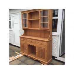 Good quality solid pine welsh dresser currently waxed but could be painted or limed etc...