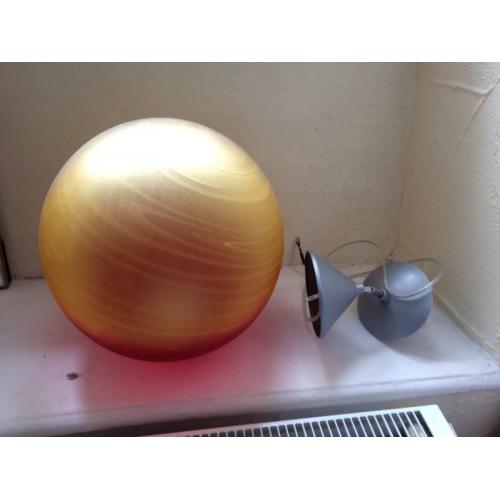 Alabaster effect pendant light