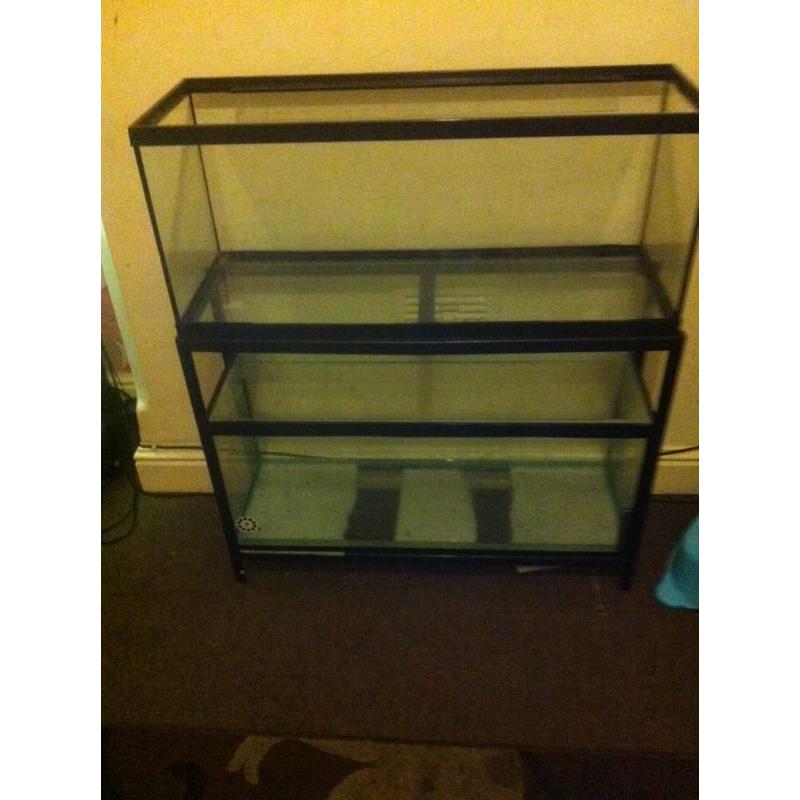 2x3foot tanks with black stand