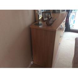 Dining table and 4 chairs and sideboard